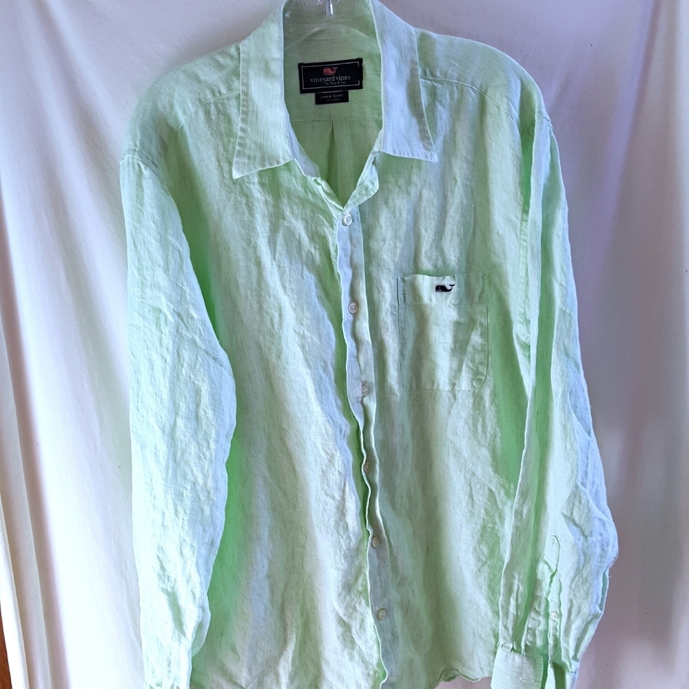 Mens Linen Vineyard Vines Shirt